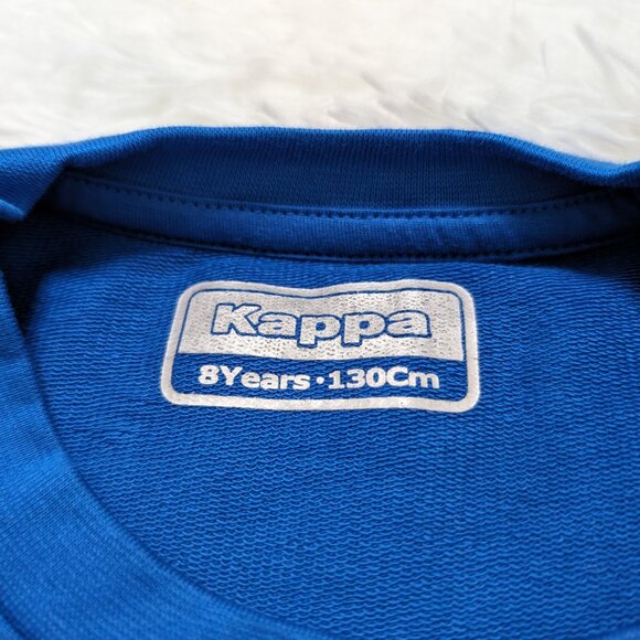 Kappa Unisex Crew Neck Blue Pullover Loopknit Long Sleeve  8Yrs Sweatshirt NWOT - Picture 7 of 8